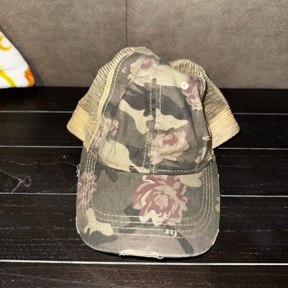 CC Boutique Floral Camouflage Hat